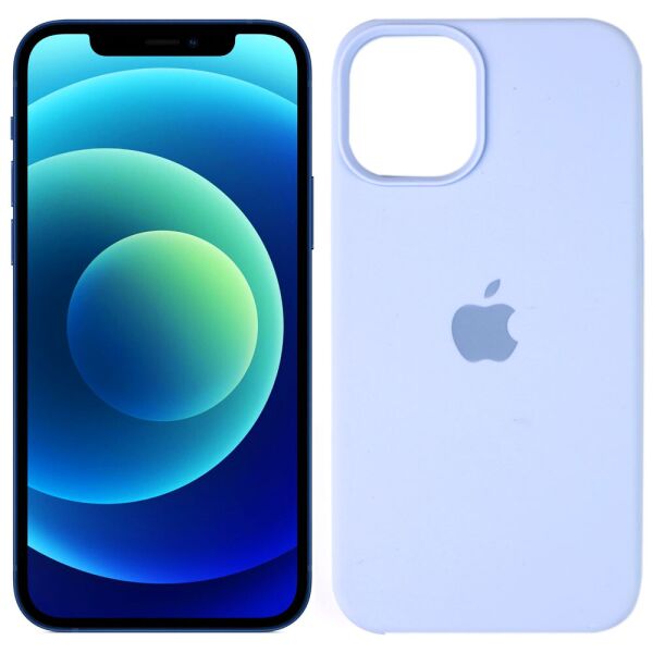 

Cиликоновый чехол для iPhone 12 Pro Max Голубой FULL (30685)