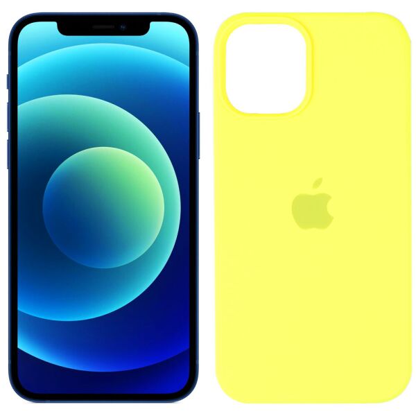 

Cиликоновый чехол для iPhone 12 Pro Max Лимонный FULL (30688)