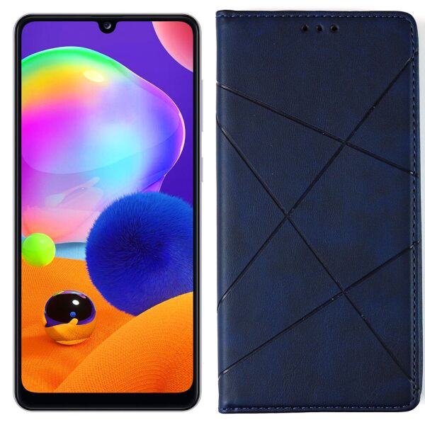 

Чехол-книжка Lines Leather для Samsung A315 Galaxy A31 Blue (30862)
