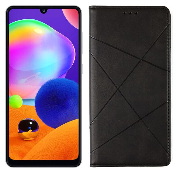 

Чехол-книжка Lines Leather для Samsung A315 Galaxy A31 Black (30863)