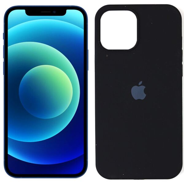 

Cиликоновый чехол для iPhone 12 Pro Max Черный FULL (30697)