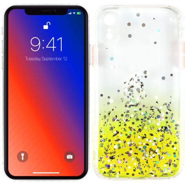 

Чехол Frame&Gliter для iPhone Xr Yellow (30837)