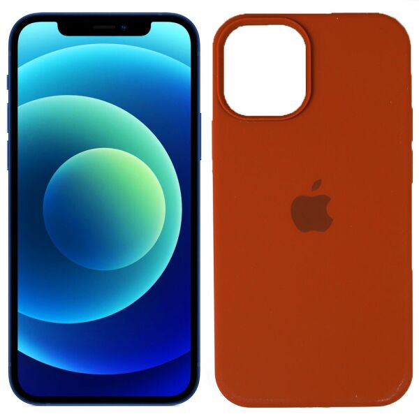 

Cиликоновый чехол для iPhone 12 mini Коричневый FULL (30643)