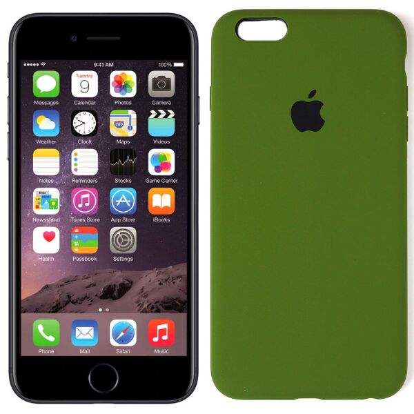 

Cиликоновый чехол для iPhone 6/6s Plus Хаки FULL (30935)