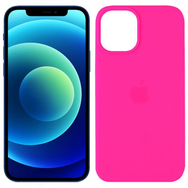 

Cиликоновый чехол для iPhone 12 mini Ярко розовый FULL (30652)
