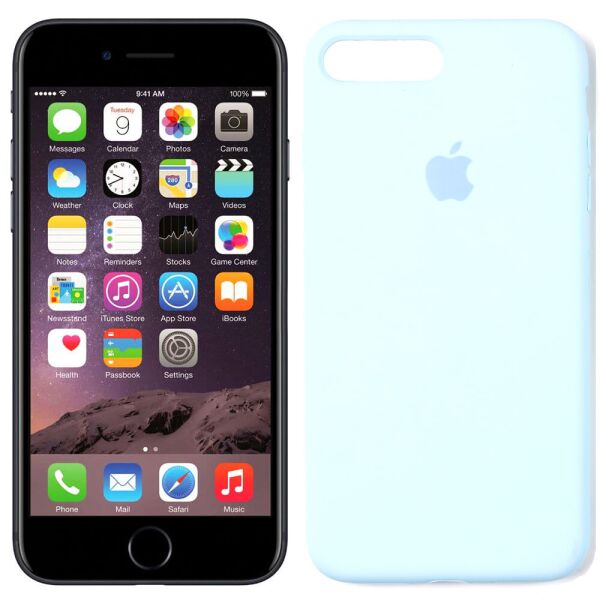 

Чехол силиконовый для iPhone 7/8 Plus Светло Голубой FULL (30220)