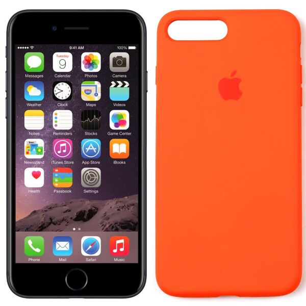 

Чехол силиконовый для iPhone 7/8 Plus Оранжевый FULL (30082)
