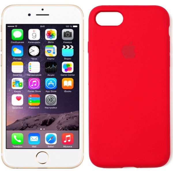 

Чехол силиконовый для iPhone 7/8 Темно Вишневый FULL (30223)
