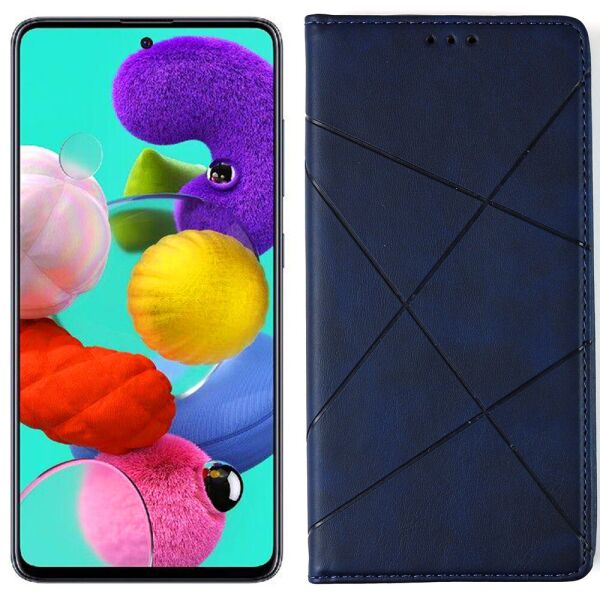 

Чехол-книжка Lines Leather для Samsung A515 Galaxy A51 Blue (30865)