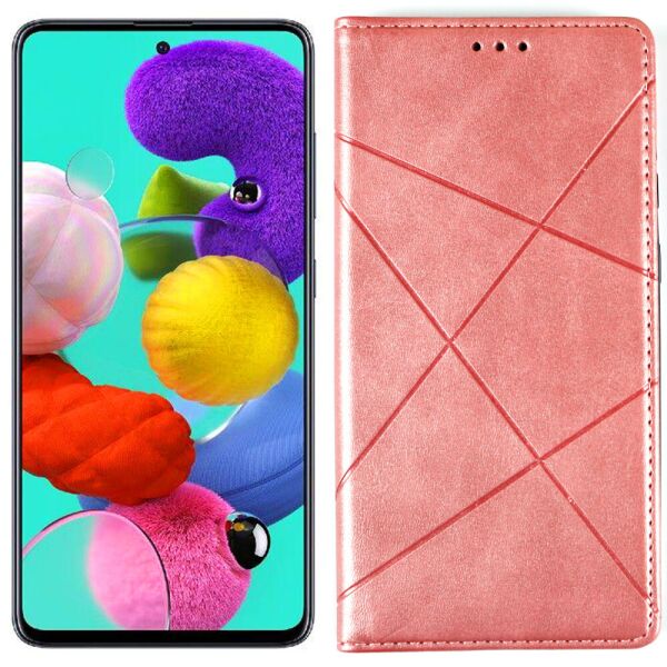 

Чехол-книжка Lines Leather для Samsung A515 Galaxy A51 Pink (30864)