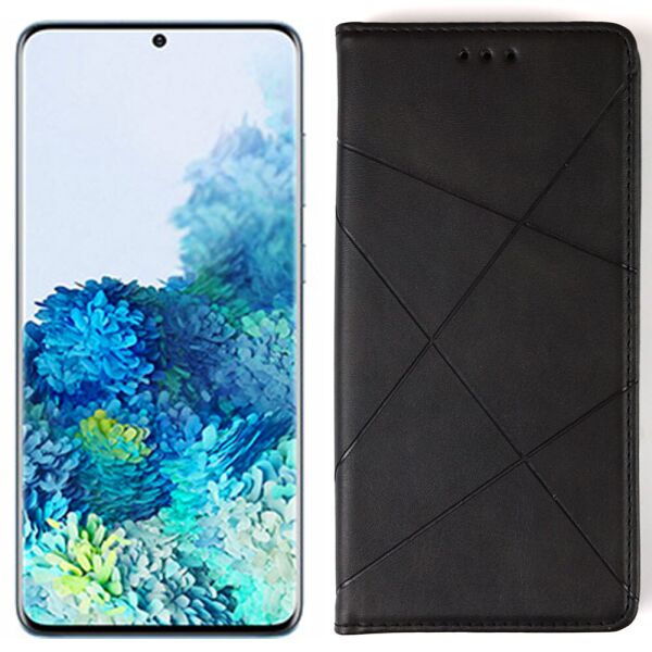 

Чехол-книжка Lines Leather для Samsung G985 Galaxy S20 Plus Black (30871)