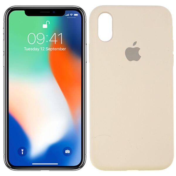 

Чехол силиконовый для iPhone X/Xs Пепельно Серый FULL (29176)