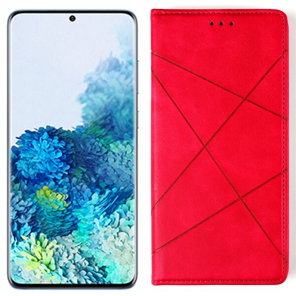 

Чехол-книжка Lines Leather для Samsung G985 Galaxy S20 Plus Hot Pink (30873)