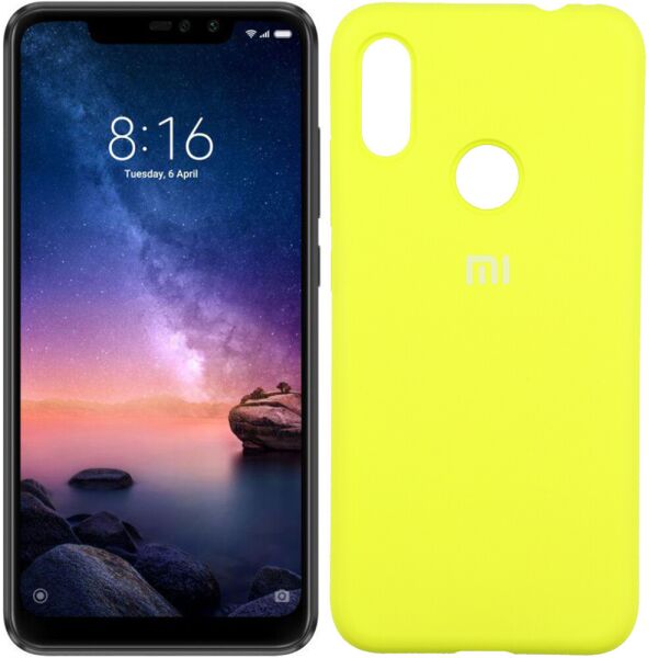 

Чехол силиконовый для Xiaomi Redmi Note 6 Pro Желтый (27589)