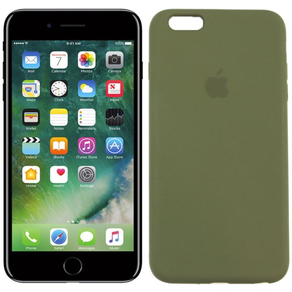 

Чехол силиконовый для iPhone 6/6s Plus Болотный FULL (29120)