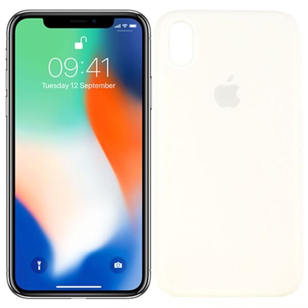 

Чехол силиконовый для iPhone X/Xs Белый FULL (29173)