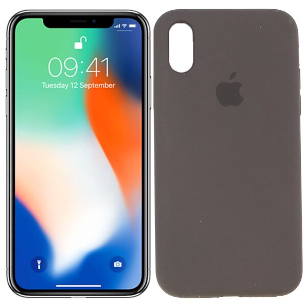 

Чехол силиконовый для iPhone X/Xs Кофейный FULL (29174)