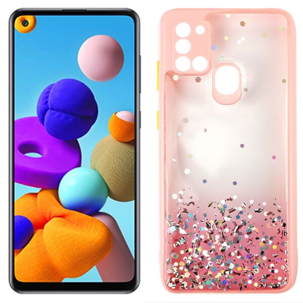 

Чехол Frame&Gliter for Samsung A217 Galaxy A21s Pink (31197)