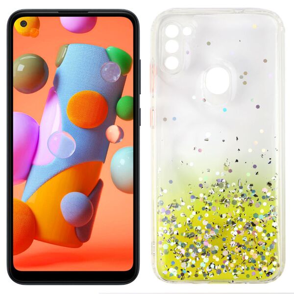 

Чехол Frame&Gliter for Samsung A115/M115 Galaxy A11/M11 Yellow (31194)