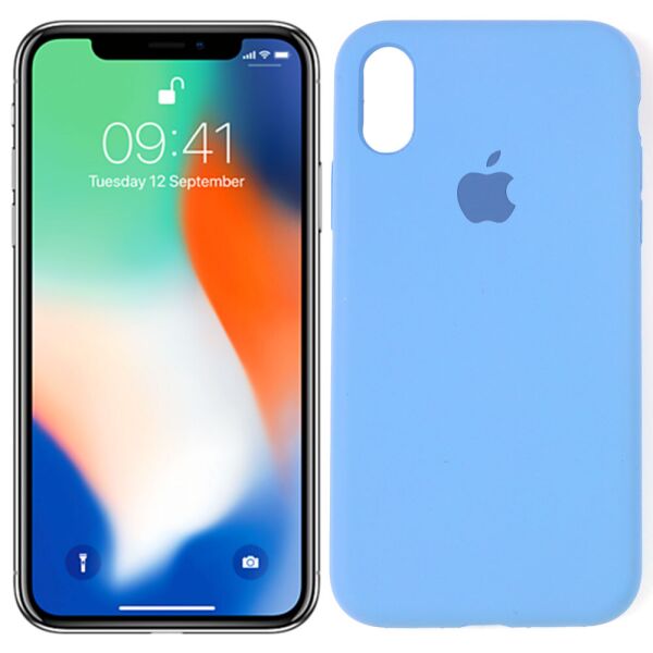 

Чехол силиконовый для iPhone X/Xs Морской Синий FULL (29149)