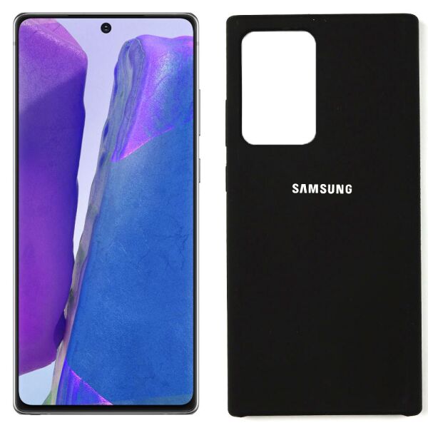 

Чехол силиконовый для Samsung Note 20 Ultra Чёрный (30260)