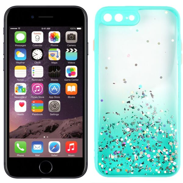 

Чехол Frame&Gliter for iPhone 7 Plus/8 Plus Light Blue (31182)