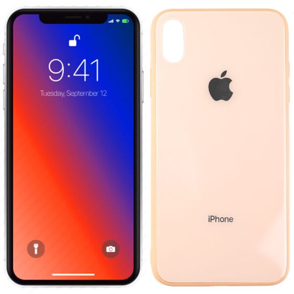 

Чехол U-Like Glossy Logo case iPhone Xs Max Peach (31212)