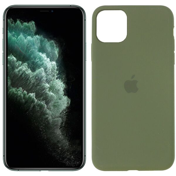 

Чехол силиконовый для iPhone 11 Pro Max Болотный FULL (29137)