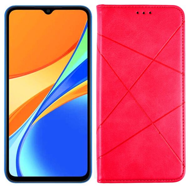 

Чехол-книжка Lines Leather for Xiaomi Redmi 9C Hot Pink (31027)