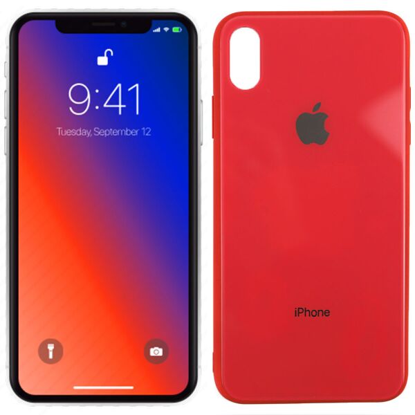 

Чехол U-Like Glossy Logo case iPhone Xs Max Red orchid (31214)