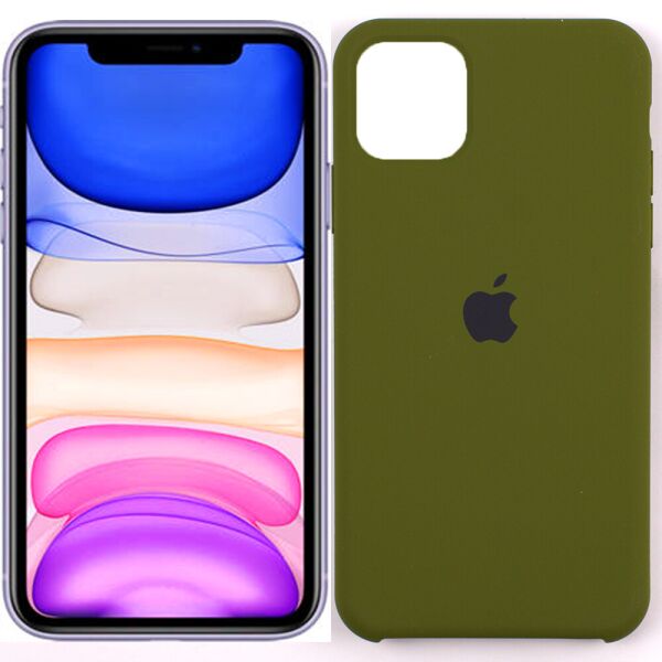 

Чехол силиконовый для iPhone 11 Хаки (27416)