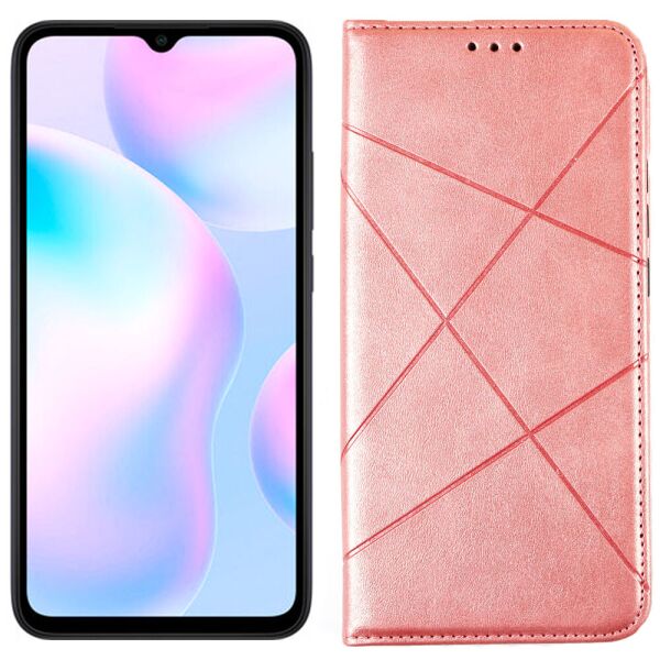 

Чехол-книжка Lines Leather for Xiaomi Redmi 9A Pink (31020)