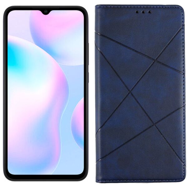 

Чехол-книжка Lines Leather for Xiaomi Redmi 9A Blue (31024)