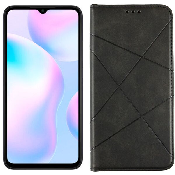 

Чехол-книжка Lines Leather for Xiaomi Redmi 9A Black (31025)