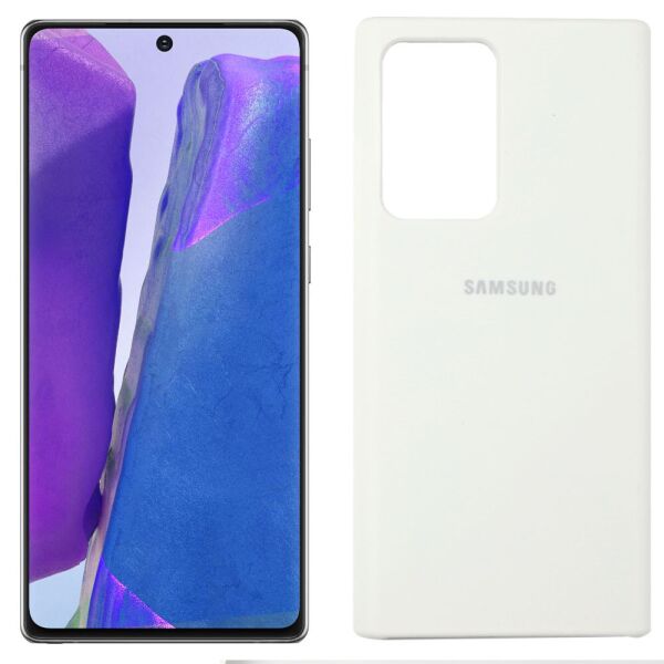 

Чехол силиконовый для Samsung Note 20 Ultra Белый (30264)