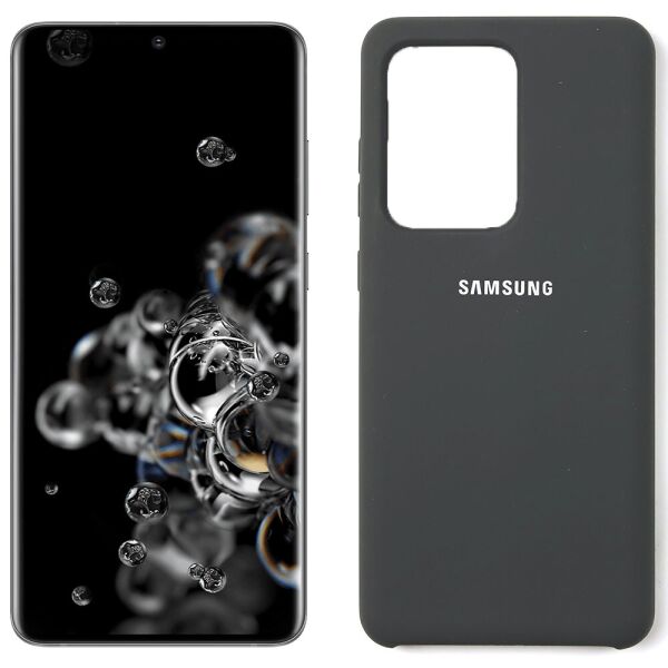 

Чехол силиконовый для Samsung G988 Galaxy S20 Ultra Темно Серый (30255)