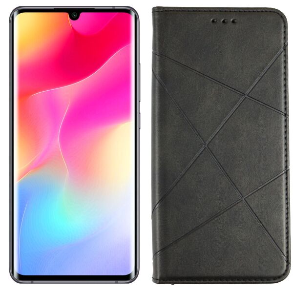 

Чехол-книжка Lines Leather for Xiaomi Mi Note 10 Lite Black (31013)