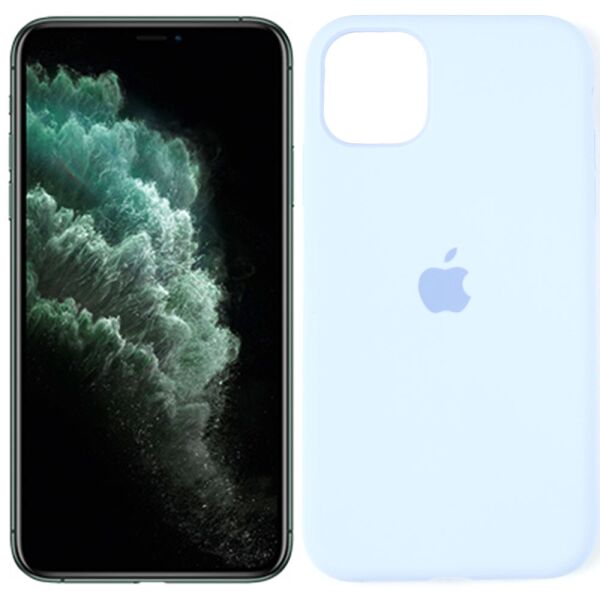 

Чехол силиконовый для iPhone 11 Голубой FULL (29143)