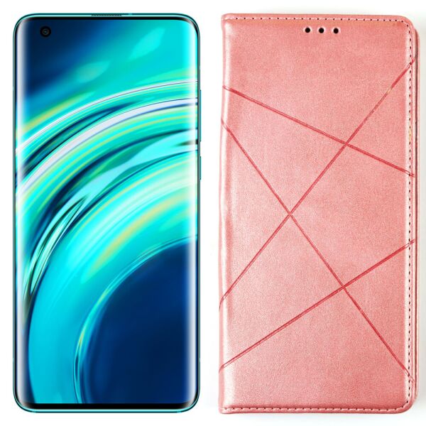 

Чехол-книжка Lines Leather for Xiaomi Mi 10 Lite Pink (31010)