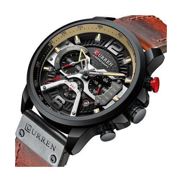

Мужские часы Curren 8329 Black-Brown
