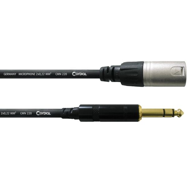 

Балансный аудио кабель Jack 6.3 — XLR 1.5м Cordial CFM 1,5 MV