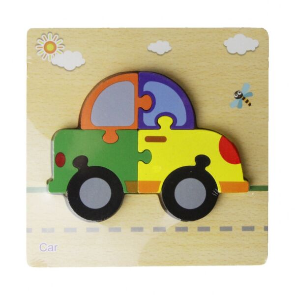 

Деревянная игрушка Пазлы MD 2453 (Машина)
