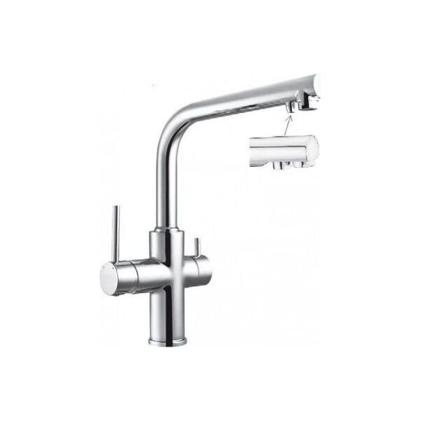 

Смеситель для кухни с подключением питьевой воды Imprese Daicy 55009-F, Хром