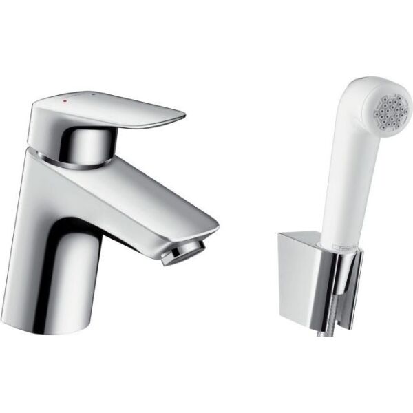 

Смеситель с гигиенической лейкой Hansgrohe Logis EcoSmart 71290000, Хром