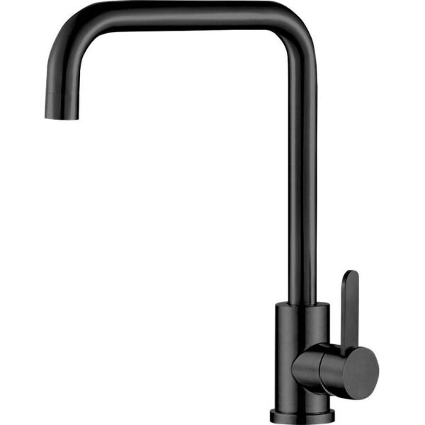 

Смеситель Кухонный Черного Цвета (Плоская Ручка) Germece H3008B-Fh Matt Black, Нержавеющая Сталь