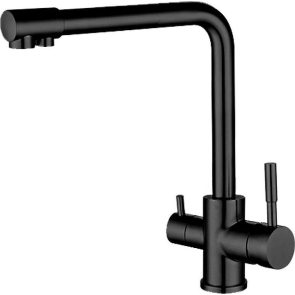 

Смеситель Черный Для Гранитной Мойки С Функцией Фильтра Germece H2510B Matt Black, Нержавеющая Сталь