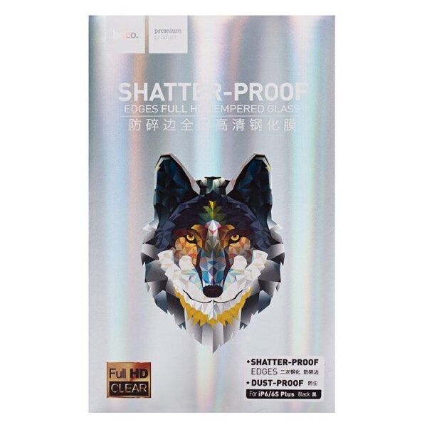 

Защитное стекло iPhone 6 / 6S / «Shatterproof edges A1» tempered glass – black