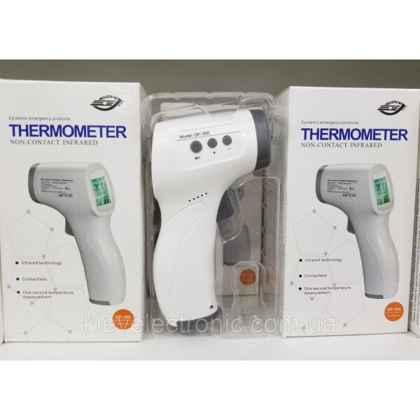 

Бесконтактный медицинский термометр Non-contact forehead infrared thermometer GP-300