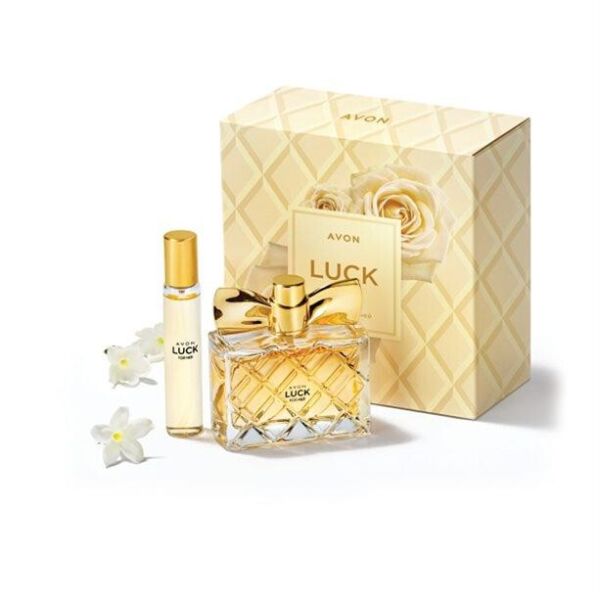 

Парфюмерные набор AVON Luck для Нее в подарочной упаковке лак духи подарок на 8 марта