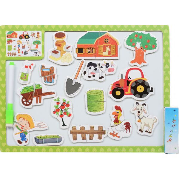 

Деревянная игрушка Досточка MD 1015 2в1(магнит/для рисов) (Зеленый)